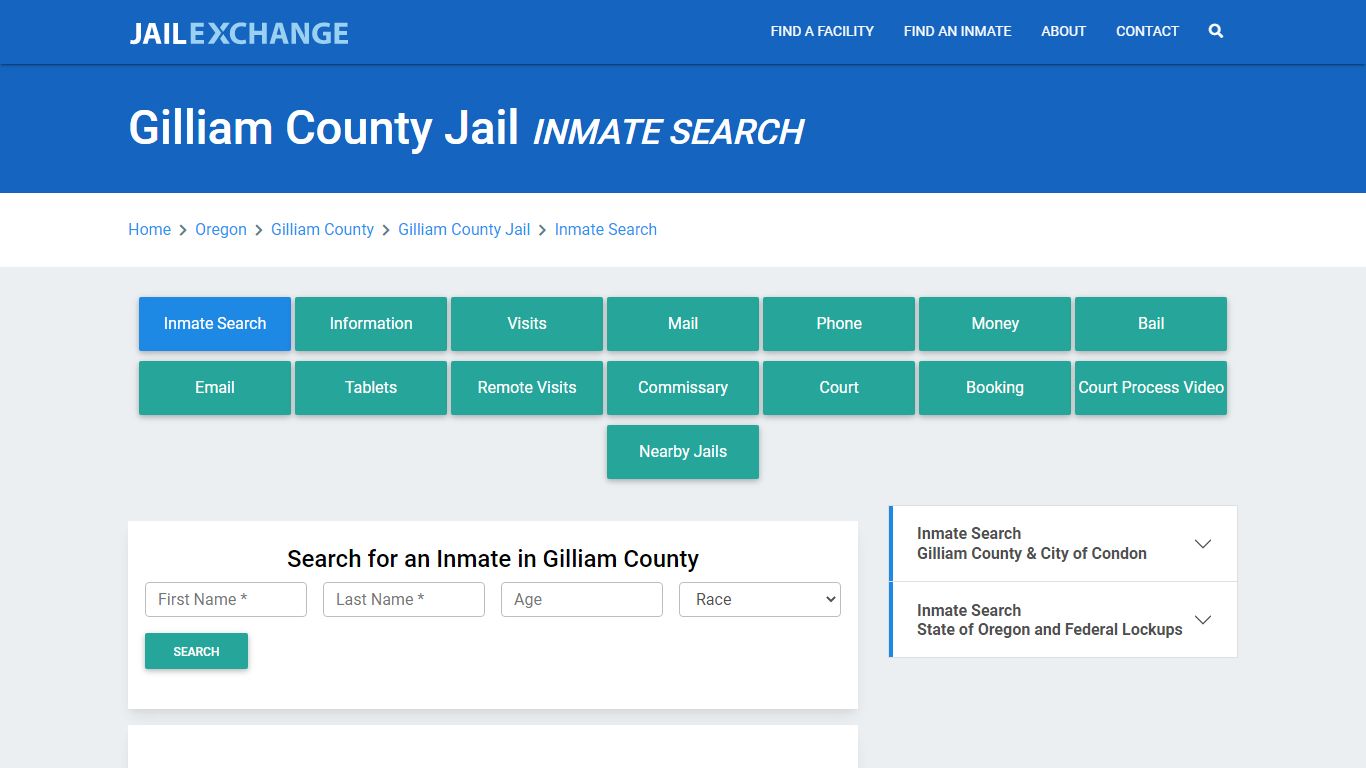 Gilliam County Jail, OR Inmate Search: Roster & Mugshots